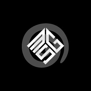MSG letter logo design on black background. MSG creative initials letter logo concept. MSG letter design