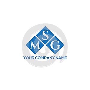 MSG letter logo design on white background. MSG creative initials letter logo concept. MSG letter design