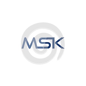 MSK letters logo