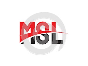 MSL Letter Initial Logo Design Vector Illustration