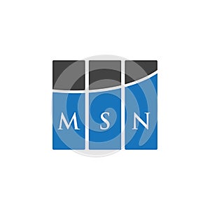 MSN letter logo design on WHITE background. MSN creative initials letter logo concept. MSN letter design.MSN letter logo design on