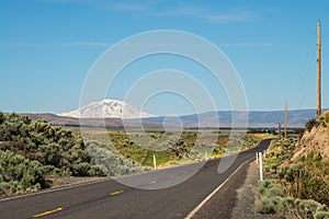 Mt adams on the Yakima Indian Reservation old pump house road photo