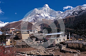 Mt. Ama Dablam as seen from Pangboche, Solukhumbu, Nepal