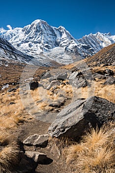 Mt.Annapurna South, Annapurna Himal, Nepal.