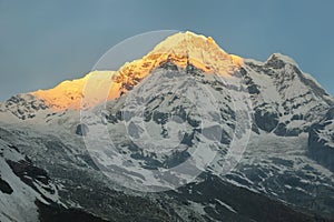 Mt Annapurna South in Nepal