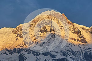 Mt Annapurna South in Nepal