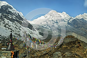 Mt Annapurna South in Nepal