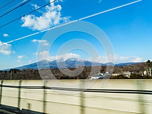 Mt. Asama from Shinkansen