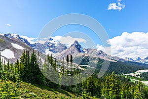 Mt Athabasca at Parker Ridge on the Icefields Parkway in Jasper