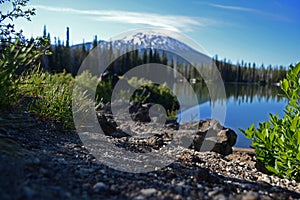 Mt. Bachelor From Lake photo