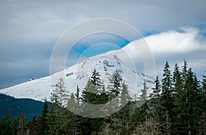 Mt Baker in mt. baker-snoqualmie national forest is a stunning glaciated volcano photo