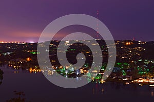 Mt. Bonnell overlook night photo