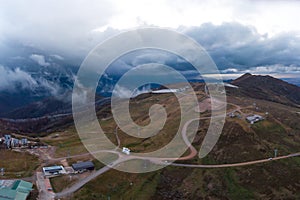 Mt Buller Stormy Aerial Views