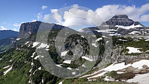 Mt clements at logan pass in glacier national park