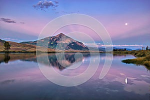 MT Crested Butte in fall season of Colorado, USA photo