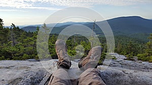 Mt. Cube summit view in New Hampshire