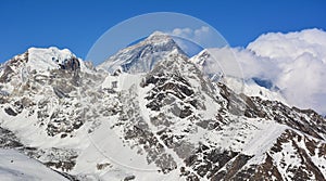 Mt. Everest 8848 m highest summit in the world.