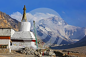 Mt. Everest and flannelette temple