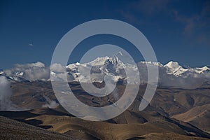 Mt. Everest from Kya Wu Lah Pass in Tibet A