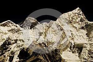 Mt. Everest and Mt. Nuptse