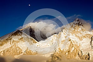 MT Everest & Nuptse at Sunset