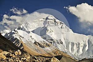 Mt Everest from Tibetan basecamp