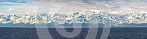 Mt Fairweather and the Glacier Bay National Park in Alaska