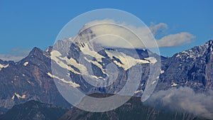 Mt Finsteraarhorn in summer photo