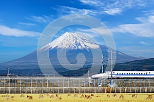 Mt. Fuji and Bullet Train