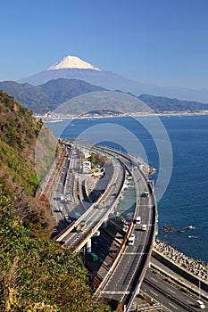 Mt. Fuji and Expressway