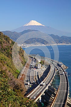 Mt. Fuji and Expressway photo