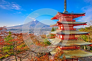 Mt. Fuji, Japan from Chureito Pagoda