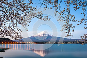 Mt. Fuji, Japan on Lake Kawaguchi