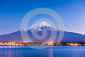 Mt. Fuji, Japan on Lake Kawaguchi