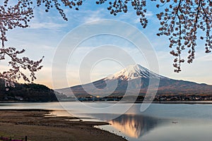 Mt. Fuji, Japan on Lake Kawaguchi