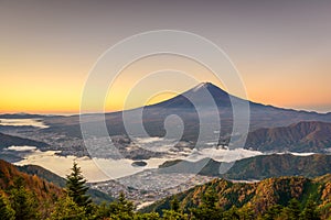 Mt. Fuji, Japan over Kawaguchi Lake