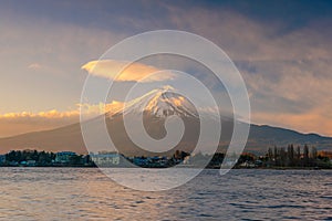 Mt. Fuji at Lake Kawaguchi sunrise