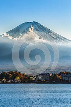 Mt. Fuji at lake Kawaguchiko