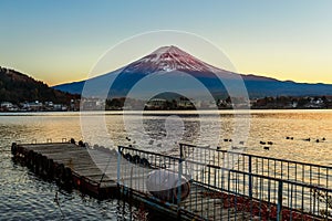 Mt. Fuji at lake Kawaguchiko