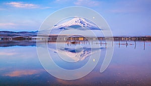 Mt.Fuji with Lake Yamanaka, Japan