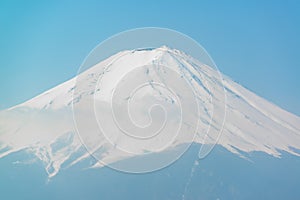 Mt Fuji rises above Lake Kawaguchi