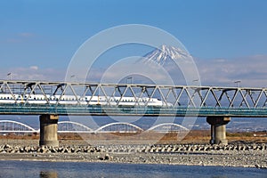 Mt Fuji and Tokaido Shinkansen