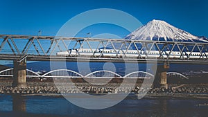 Mt Fuji and Tokaido Shinkansen