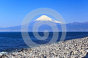 Mt. Fuji view from Cape Mihama