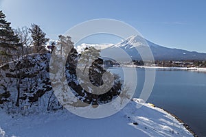 Mt.Fuji in winter, Japan