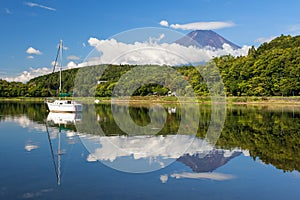 Mt.Fuji and Yamanaka lake