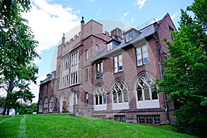 Mt Holyoke College campus building photo