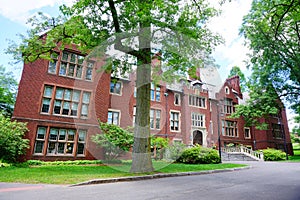 Mt Holyoke College campus building photo