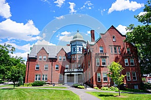 Mt Holyoke College campus landscape photo