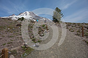 Mt. Hood and hiking trail